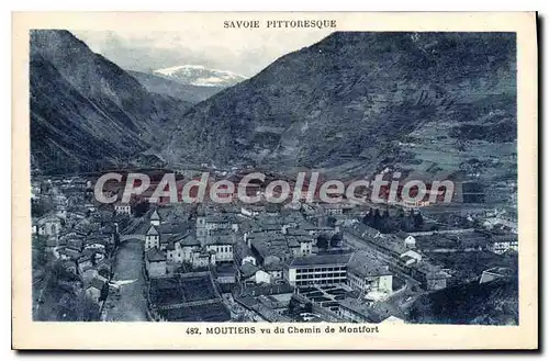 Cartes postales Moutiers Vu Du Chemin De Montfort