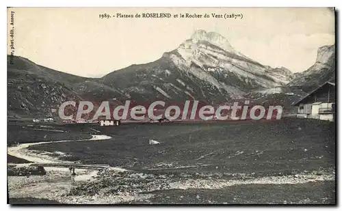 Cartes postales Plateau De Roselend Et Le Rocher Du Vent