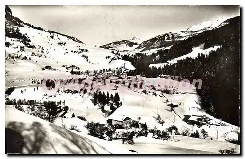 Ansichtskarte AK Savoie Flumet I'Hiver Et Le Mont Blanc