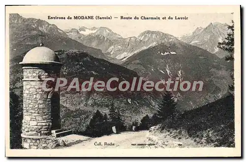 Cartes postales Modane Route Du Charmaix Et Du Lavoir