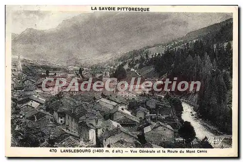 Cartes postales Lanslebourg Vue Generale Et La Route