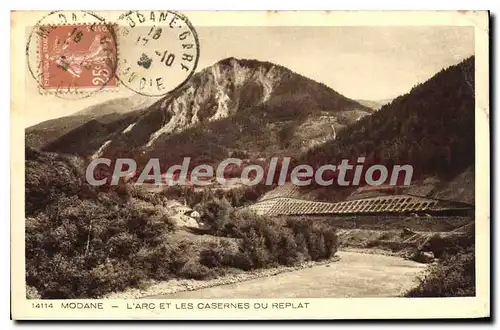 Cartes postales Modane L'Arc Et Les Casernes Du Replat