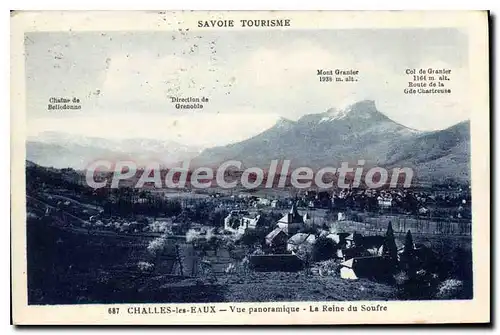 Cartes postales Challes Les Eaux Vue Panoramique La Reine Du Soufre