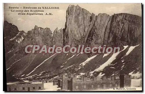 Cartes postales Savoie Environs De Valloire camp des Rochilles et les aiguillettes