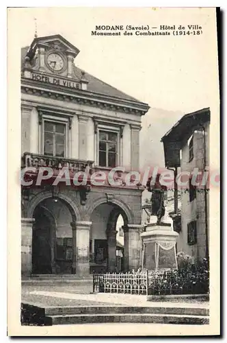 Cartes postales Modane Hotel De VIlle Monument