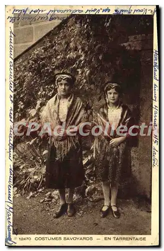 Cartes postales Costumes Savoyards en tarrentaise