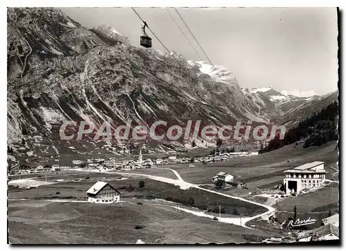 Cartes postales moderne Val D'Isere Vue Generale Et Teleferique du Bellevarde