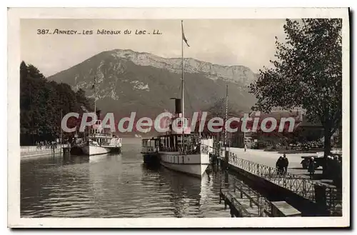 Cartes postales Annecy Les Bateaux Du Lac