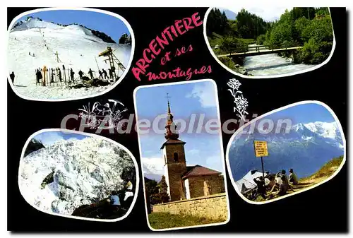 Cartes postales moderne Argentiere Mont Blanc