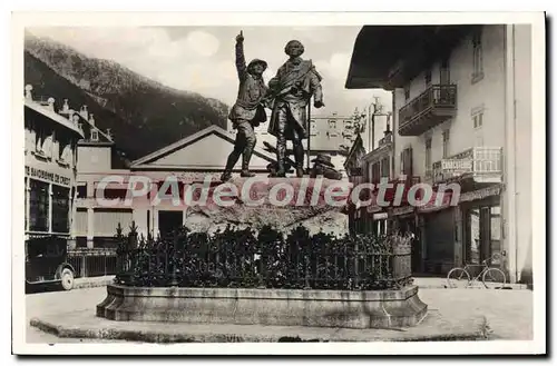 Ansichtskarte AK Chamonix Monument De Saussure ET Balmat