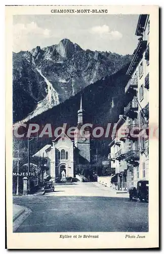 Cartes postales Chamonix Mont Blanc �glise Br�vent