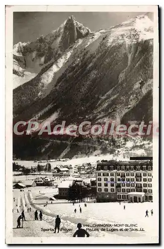 Cartes postales Chamonix Mont Blanc pistes ski luge