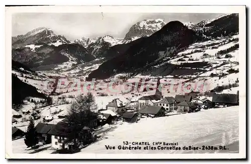 Ansichtskarte AK Chatel Vue Generale Et Les Cornettes de Bise