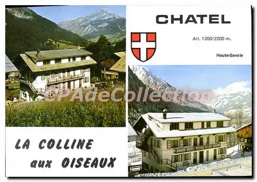 Moderne Karte Chatel La Colline Aux Oiseaux