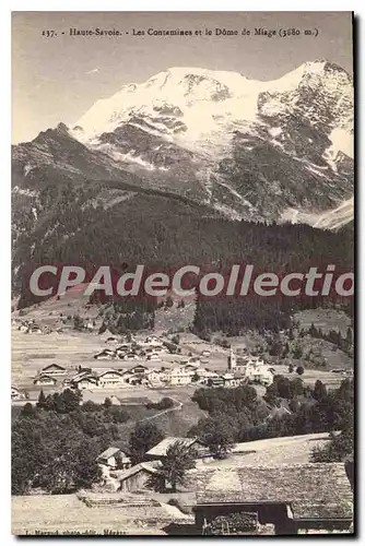 Ansichtskarte AK Haute Savoie Les Contamines Et Le Dome De Miage