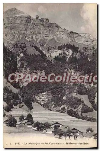 Cartes postales Le Mont Joli Vu Des Contamines St Gervais Les Bains