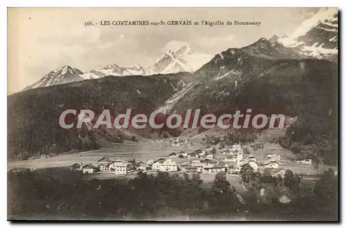 Cartes postales Les CONTAMINES Sur St Gervais Et I'Aiguille