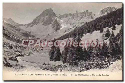 Ansichtskarte AK Les CONTAMINES Sur St Gervais les bains Et Bonhomme Fen�tre