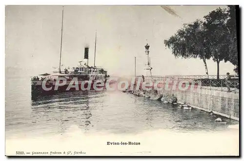 Cartes postales Evian Les Bains bateau