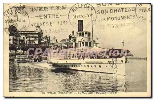 Cartes postales Evian Les Bains Le Vapeur France