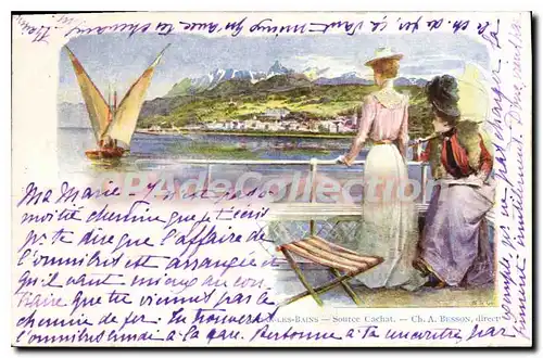 Cartes postales Evian Les Bains source Cachat