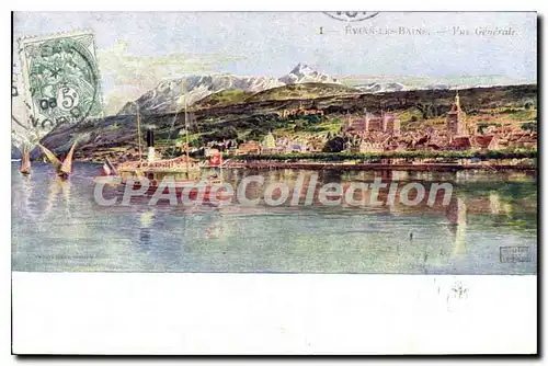 Cartes postales Evian Les Bains Vue Generale