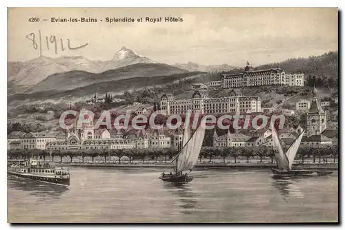 Cartes postales Evian Les Bains Splendide Et Royal Hotels