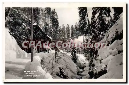 Cartes postales Les Gets La Route En Hiver