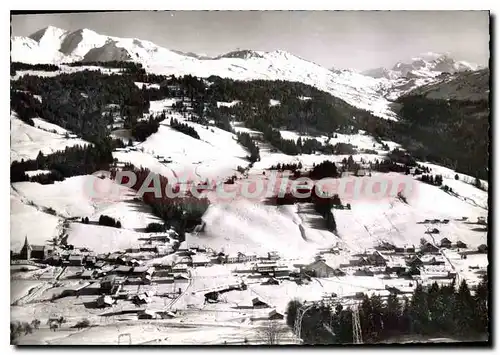 Moderne Karte Les Gets Vue Generale au pied des pistes de Chavannes