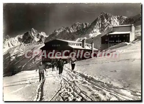 Cartes postales moderne Les Houches Bellevue gare d'arriv�e