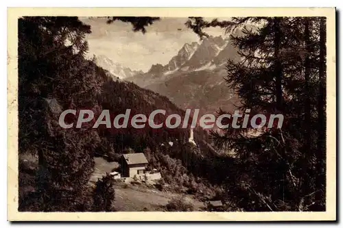 Cartes postales Les Houches Le Christ Roi Du Mont Blanc Coupeau