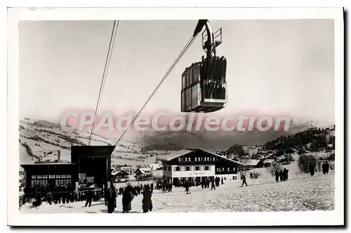 Ansichtskarte AK Megeve t�l�f�rique Rochebrune Et I'Aiguille De Varan