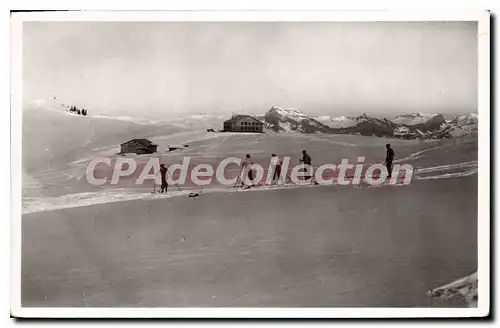 Ansichtskarte AK Megeve chalet refuge Piste C I'Aiguille De Varan