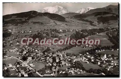 Cartes postales Megeve la ville Le Mont Blanc