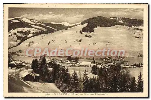 Ansichtskarte AK Megeve Station Hivernale