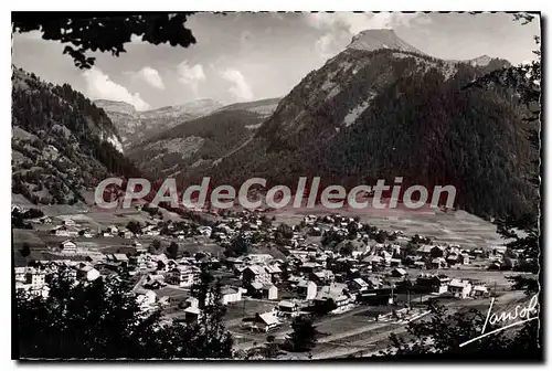 Moderne Karte MORZINE Vue Generale Et La Pointe de RESSACHAUX