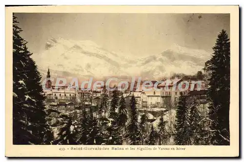 Cartes postales Saint Gervais Les Bains les aiguilles de Varens en hiver