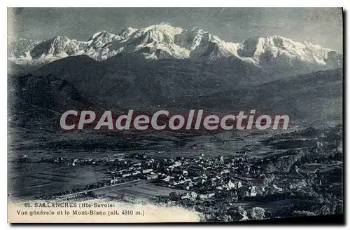 Cartes postales Sallanches Vue Generale Et Le Mont Blanc