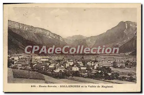 Ansichtskarte AK Sallanches Vue Generale Et La vall�e de Magland