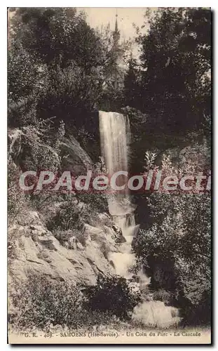 Ansichtskarte AK Samoens Un Coin Du Parc La Cascade