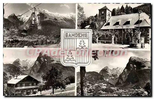 Ansichtskarte AK Samoens vue g�n�rale L'Eglise Le chalet La reposette