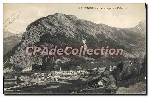 Cartes postales Thones Et Montagne Du Calvaire