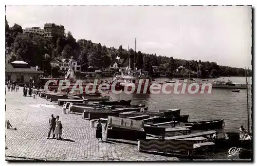 Cartes postales Thonon Les Bains L'arriv�e du bateau � vapeur