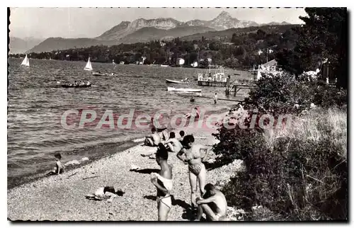 Cartes postales Amphion Les Bains La Plage Et La Dent D'Oche