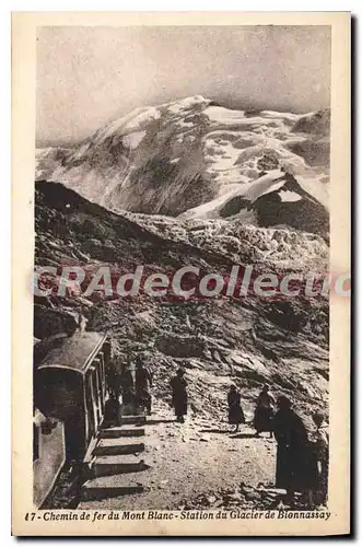 Cartes postales Chemin De Fer Du Mont Blanc Station Du Glacier De Bionnassay