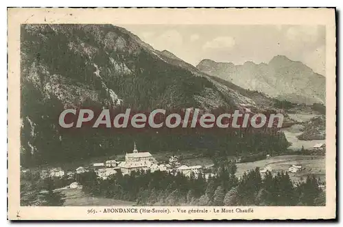 Cartes postales Abondance Vue Generale Le Mont Chauffe