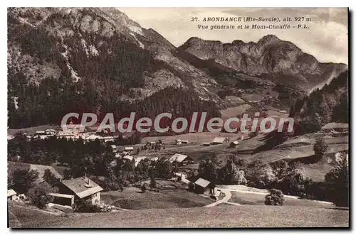 Ansichtskarte AK Abondance Vue Generale Le Mont Chauffe