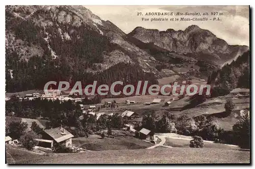 Cartes postales Abondance Vue Generale Le Mont Chauffe