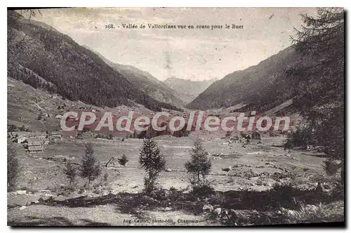 Cartes postales Vallee De Vallorcines Vue En Route Pour Le Buet