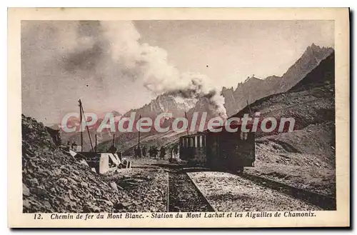 Ansichtskarte AK Chamonix Chemin De Fer Du Mont Blanc Station Du MOnt Lachat